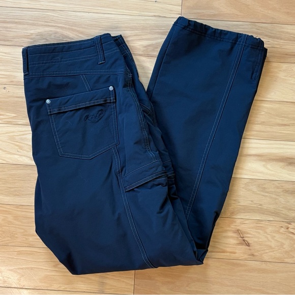 Kuhl Destroyr Softshell Hiking Pants Womens Sz 12 Reg Black DWR Nylon - Picture 1 of 10